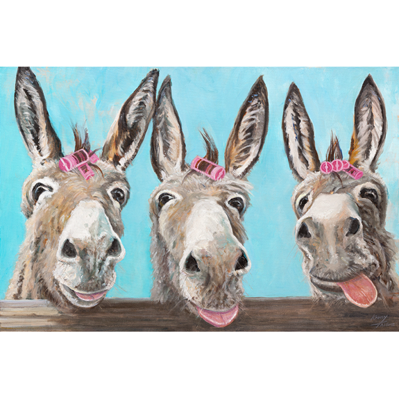 The Beauty Shop Girls - Original Oil by Kandy Tate