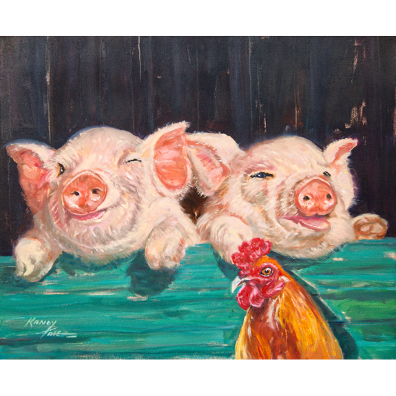 Hey Short Stuff - Original Oil by Kandy Tate