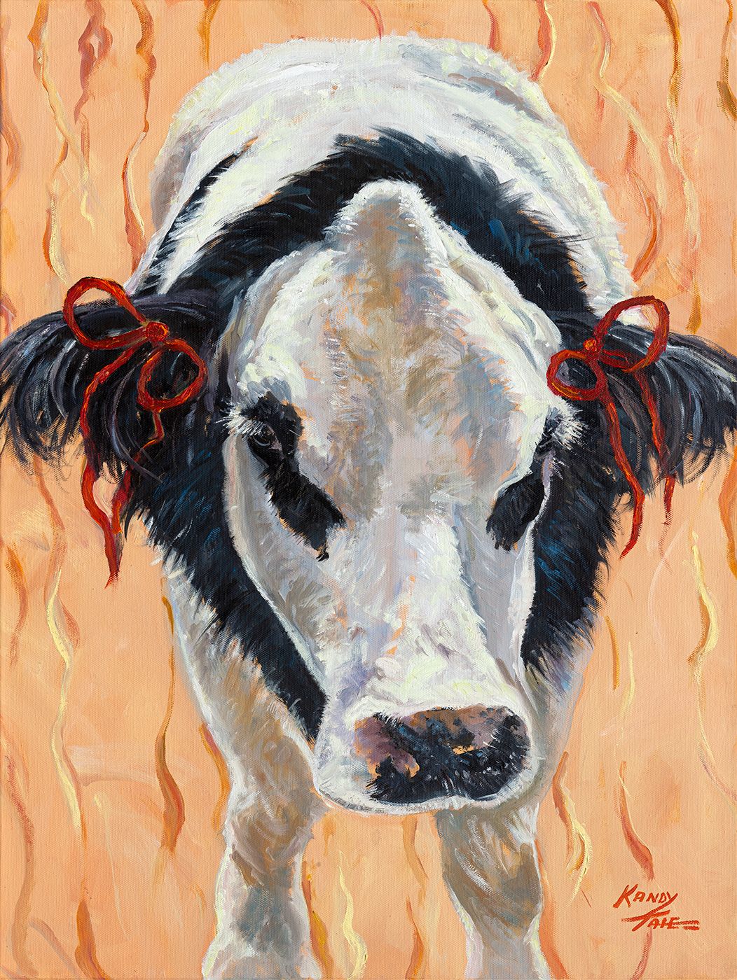 Smooch - Original Oil by Kandy Tate